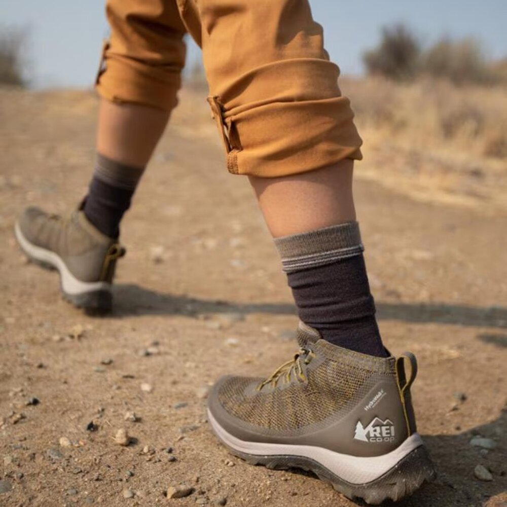 REI Co-op  Flash Hiking Boots Bark/Moss  7.5 NIB NWT